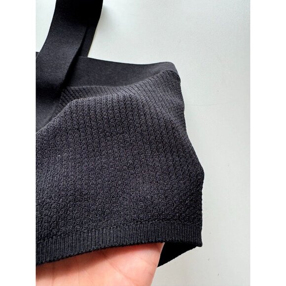 Aritzia BABATON Sculpt Knit Black Ladder Rib Knit Criss Cross Tank Top, Size XXS - Picture 7 of 15